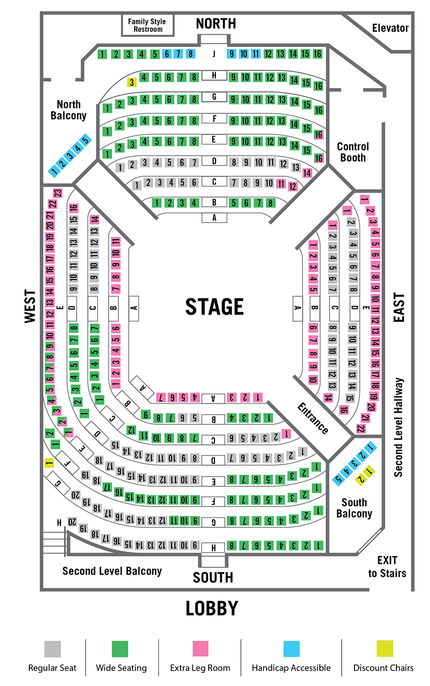 Arizona Broadway Theatre Seating Chart